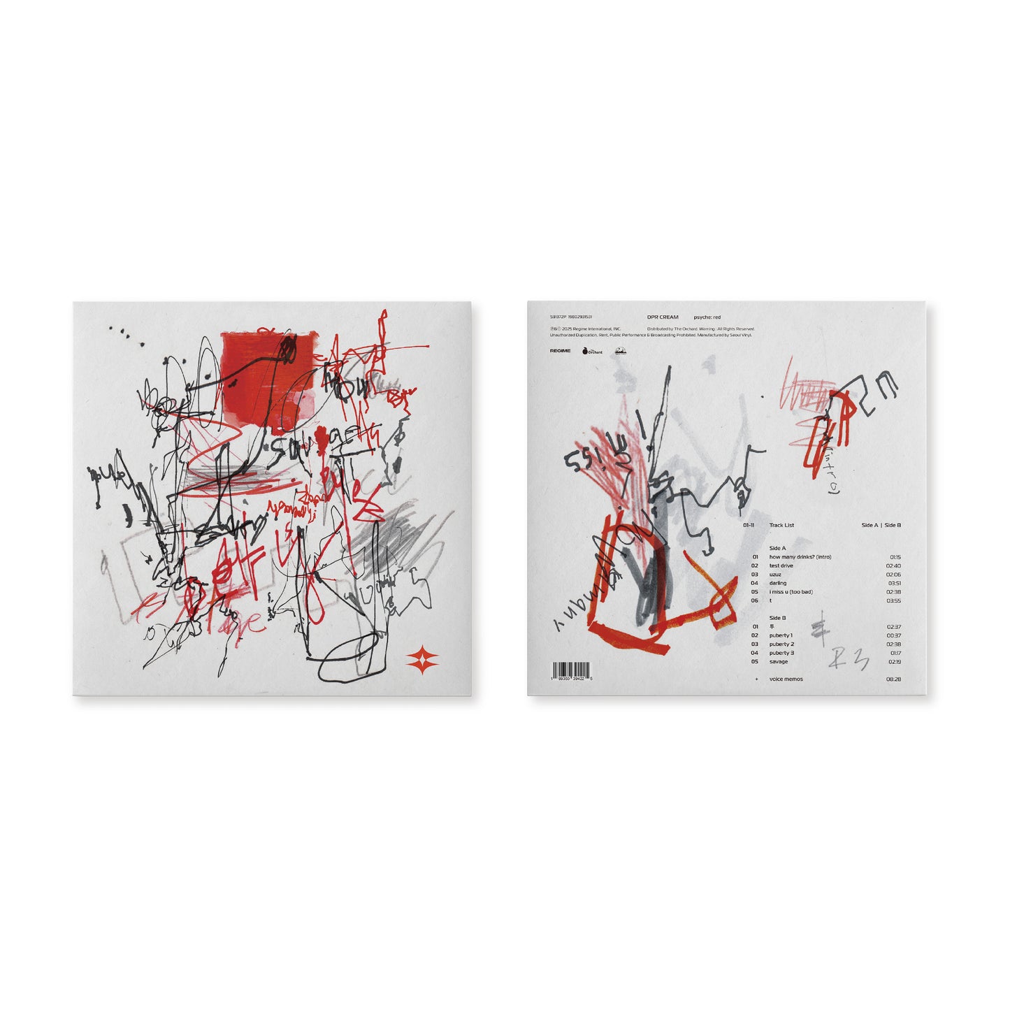 DPR CREAM - psyche : red Vinyl